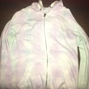 aeropostale tie dye zip up jacket